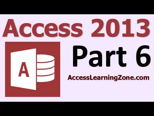Microsoft Access 2013 Tutorial Level 1 Part 06 of 12 - Entering Data, Part 1