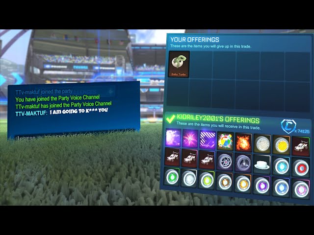 Scammer Threatens me! (Scammer Gets Scammed) Rocket League