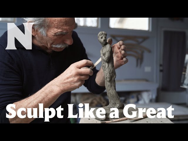 How does an artist copy the 200-year-old techniques of master sculptor Antonio Canova?