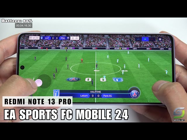 Xiaomi Redmi Note 13 Pro test game EA SPORTS FC MOBILE 24 | Snapdragon 7s Gen 2