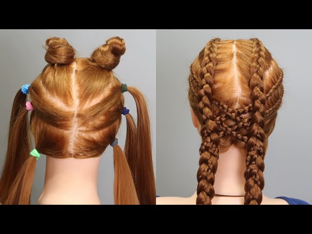 How To Double Dutch Braid Step by Step | Two Side Fish Braided Hairstyle for Girls