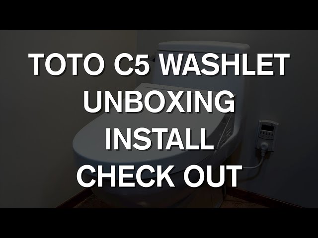 Toto Washlet Bidet Model C5: Unboxing / Install