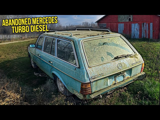 First Wash in 20 Years: ABANDONED Barn Find Mercedes 300TD! | Car Detailing Restoration