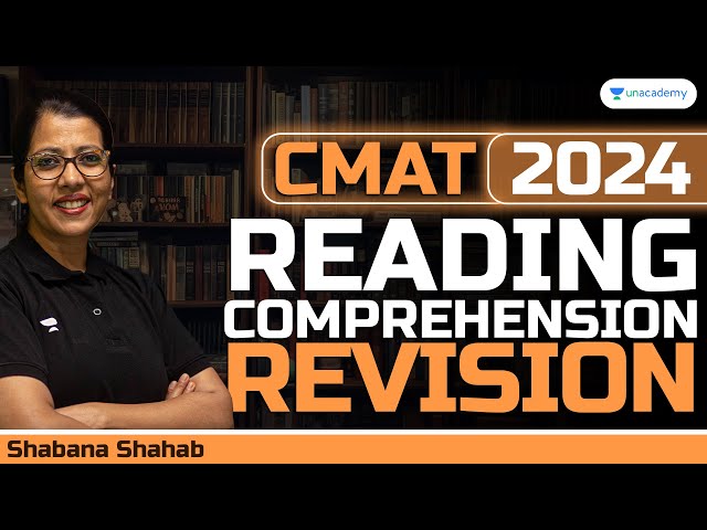 CMAT 2024 Reading Comprehension Revision Session 04 | Shabana Shahab