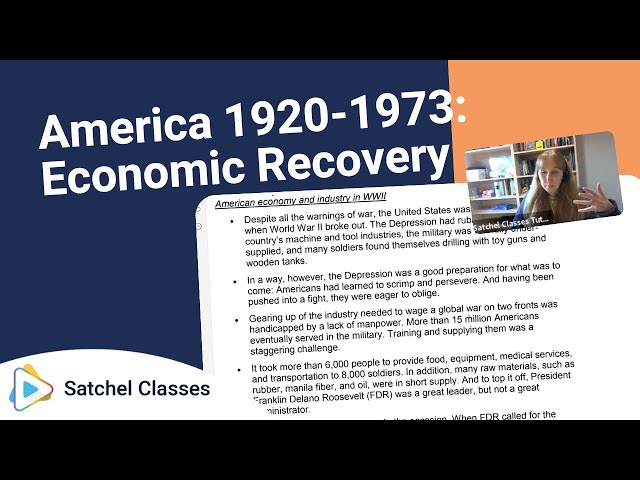 America 1920 1973  Economic Recovery | History | Satchel Classes