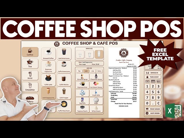 How To Create A Coffee Shop Point Of Sale In Excel