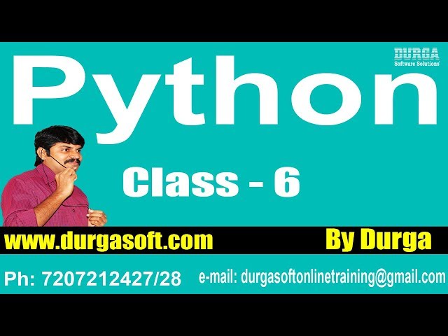 Learn Python Programming Tutorial Online Training by Durga Sir On 01-02-2018