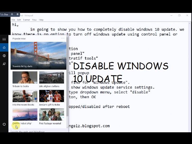 how to completely disable windows 10 update