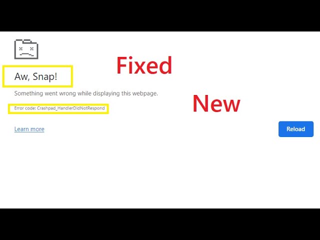 Aw snap chrome is having problems loading the page, Aw, Snap! Crashes in chrome, 11 Easy ways to fix
