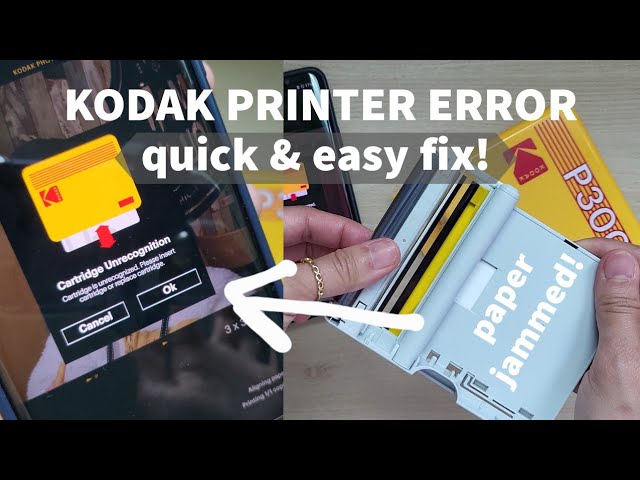 KODAK PHOTO PRINTER ERROR, how to fix cartridge problem! 코닥 프린터 고장, 고치는 법