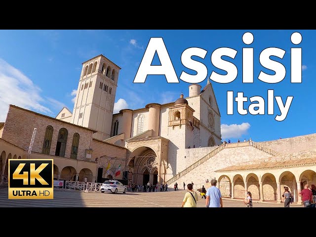 Assisi, Italy Walking Tour (4k Ultra HD 60fps) – With Captions