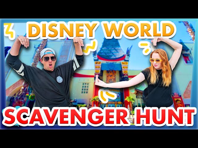 Disney World Scavenger Hunt 4 -- Quincy vs Sage in Hollywood Studios