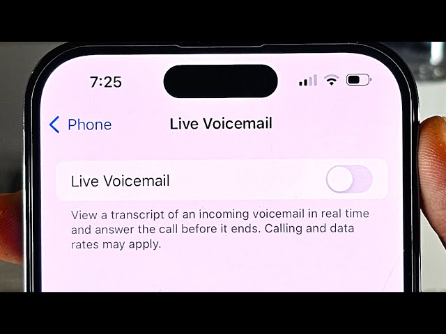 How To Turn Off Live Voicemail on iPhone iOS 17