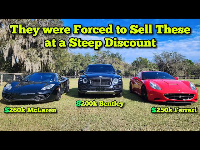I Bought 3 Exotic Cars that Retailed over $700,000 and got 75% Off because of the Car Market Crash!