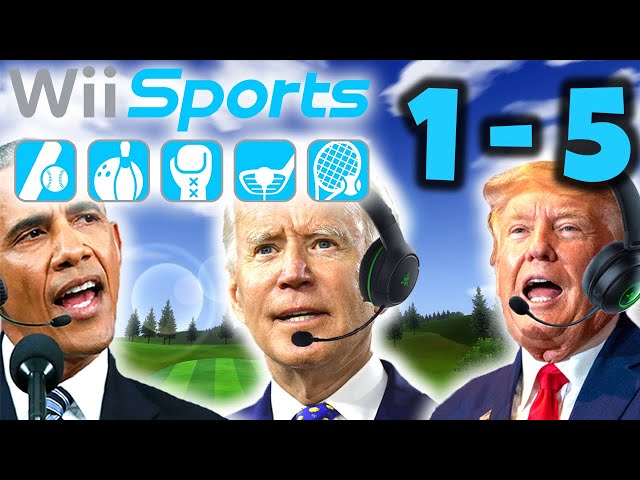 US Presidents Play Wii Sports Golf 1-5