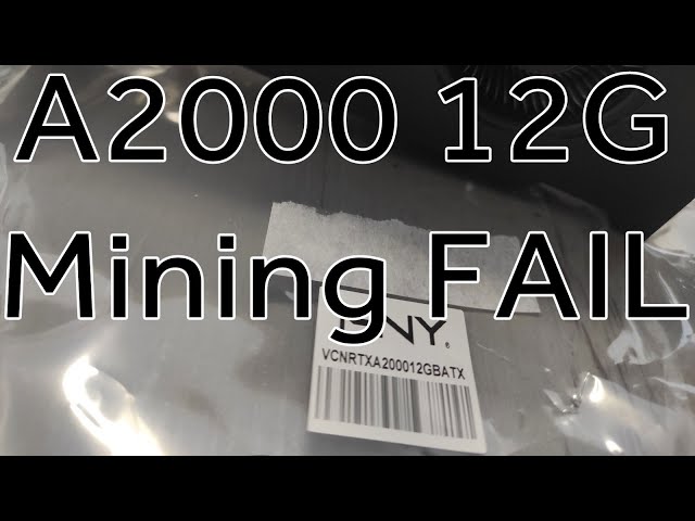 RTX A2000 12GB Hashrate - Mining fail - DO NOT BUY