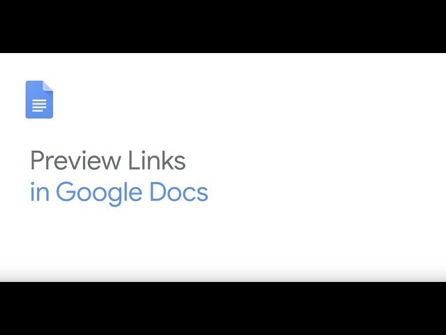 Preview links in Google Docs
