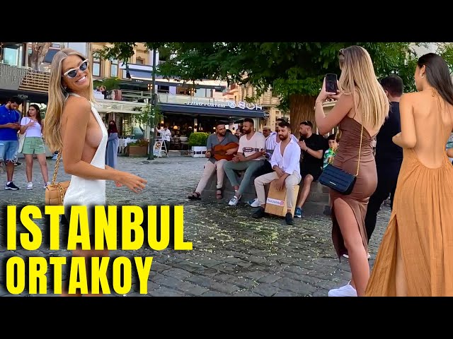 Ortaköy Istanbul 2024 Touristic Place Walking Tour 4k 60fps