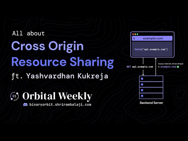 All about Cross Origin Resource Sharing