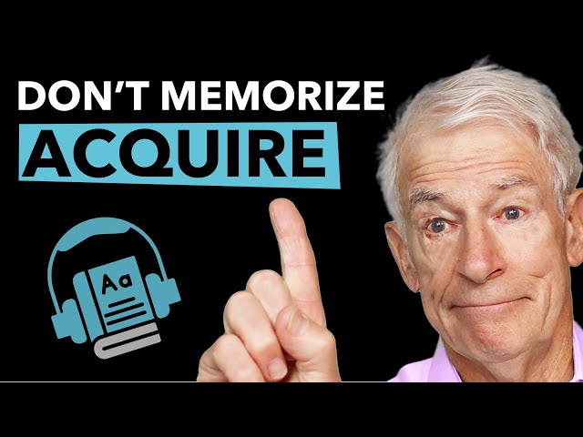Don’t memorize vocabulary. Do this instead