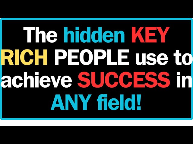How the RICH use this hiden secret to get super wealthy!
