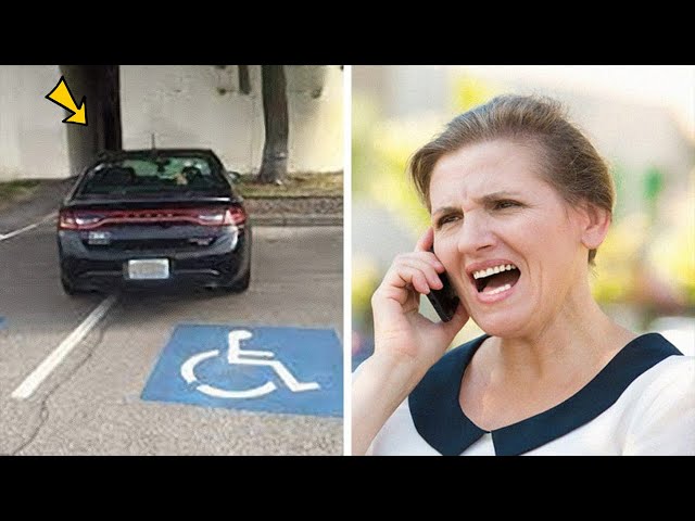 Woman Double Parks in Disabled Spot – Calls the Police When She Gets Back To Her Car