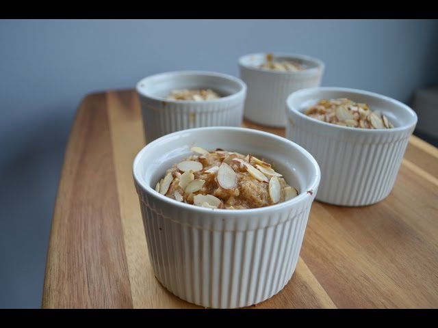 Baked Protein Oatmeal with Dymatize ISO 100 Whey (FitMenCook)