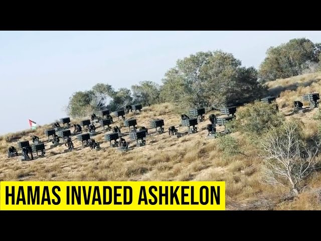 Hamas fighters appear to have established themselves in Ashkelon.