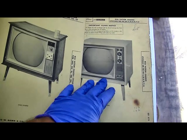 RCA CTC16 Resurrection Round Tube Vintage Television Pt2 Flyback