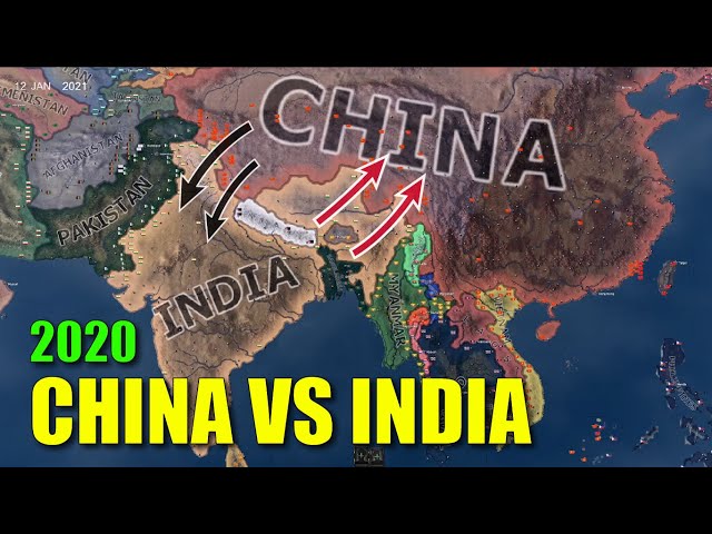 2020 India vs China War - Hoi4 Timelapse