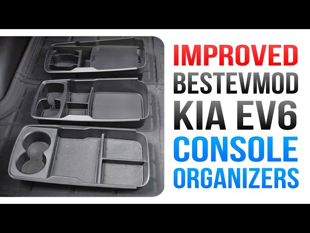 IMPROVED Kia EV6 Lower Console Organizers from BestEVMod!