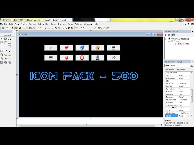 ICON PACK DOWNLOAD FREE | VISUAL BASIC 6.0 | PROJECT