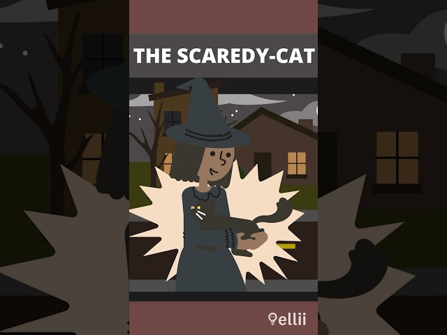The Scaredy-Cat: A Halloween Story #short #learnenglish #englishstory #listening #preposition