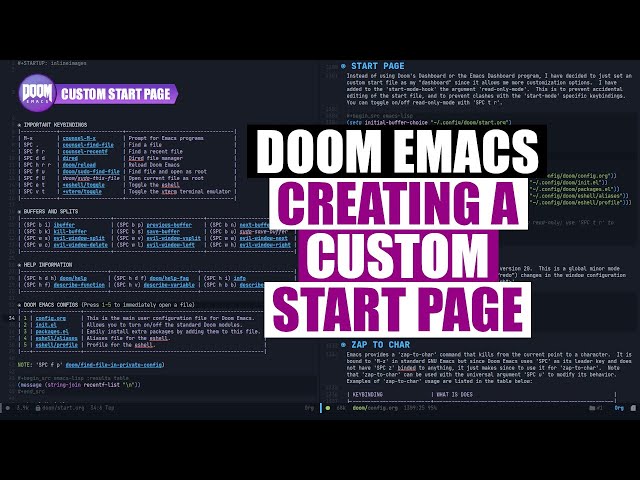 Create Your Own Emacs Start Page