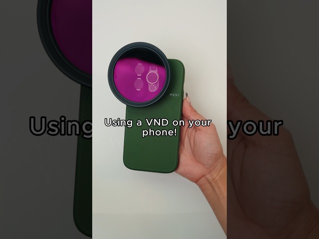 Using a VND on your phone! #shorts #mobile #apple #filmmaking #camera