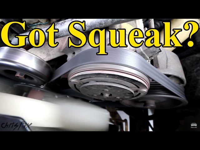 How to Fix a Squeaky Belt (figure out where the squeak is coming from)
