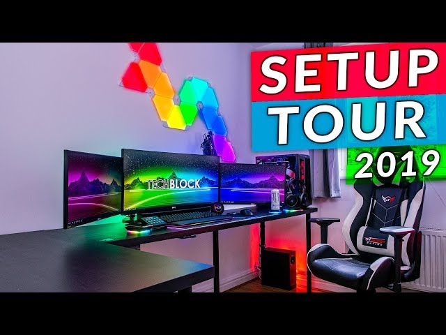 The ULTIMATE RGB Gaming Setup - Full Setup Tour