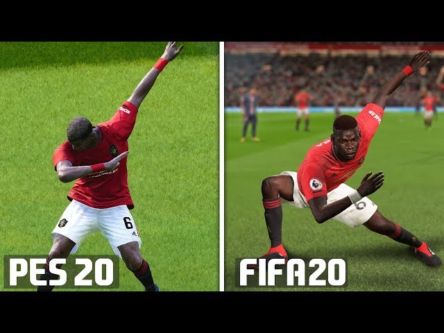 FIFA 20 vs PES 2020: Celebrations Comparison