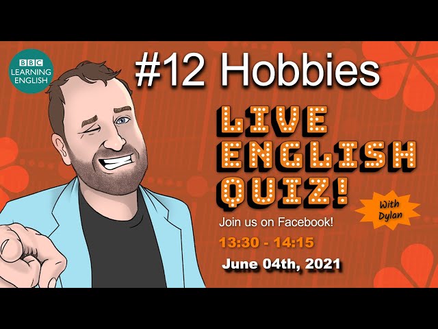 Live English Quiz  - #14 Hobbies