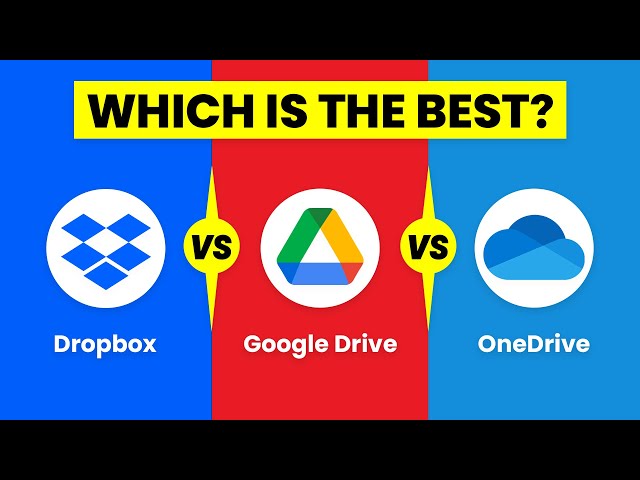 Google Drive vs Dropbox vs OneDrive | Best Cloud Storage 2024 (who wins?)
