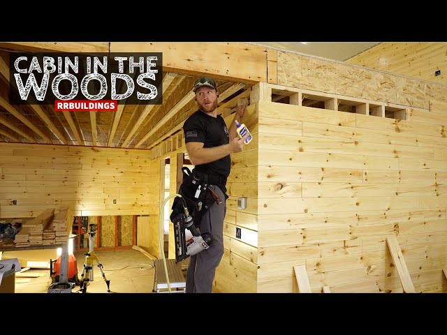 Cabin in the Woods 38:  Attic Blown in Insulation and more Interior Pine