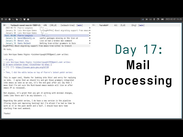 Day 17: Mail Processing - Road to FOSS Business