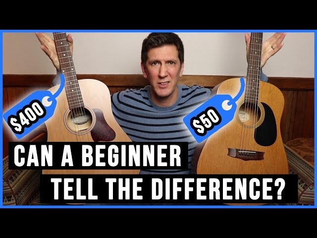 Can A Beginner Tell The Difference? - $50 vs $400 Guitar | Midlife Guitar