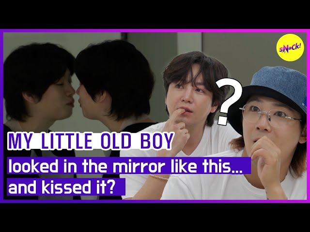 [MY LITTLE OLD BOY] looked in the mirror like this... and kissed it? (ENGSUB)