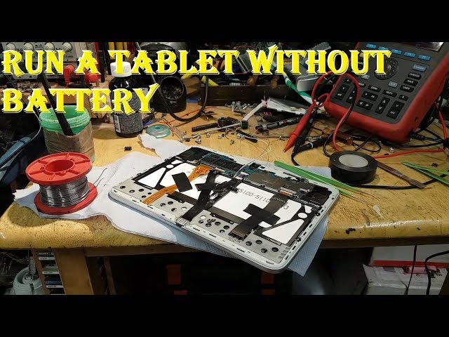 Run a tablet without the battery!  Something different here this time...
