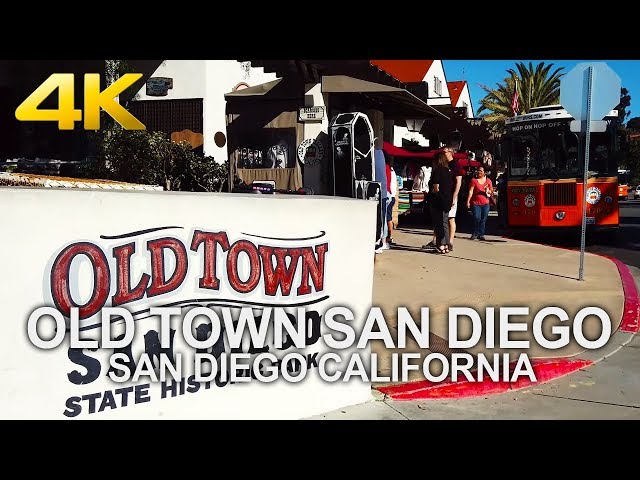 4K 60FPS | WALKING TOUR | SAN DIEGO - Old Town San Diego, State Historic Park, California