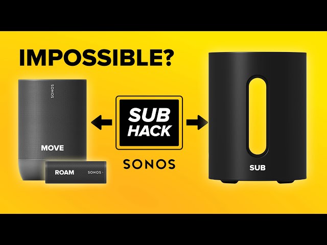 Can you connect a Sonos Sub to a Move or Roam?
