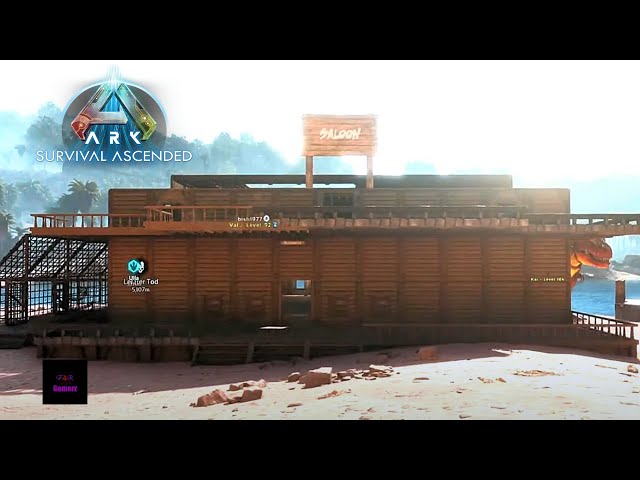 Ark Survival Ascended - The Island - Wir bauen eine Westernstadt - Saloon Teil 2 - Gameplay