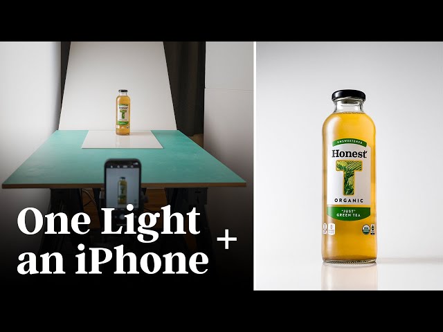 Shooting a Bottle with ONE Continuous Light and a Smartphone