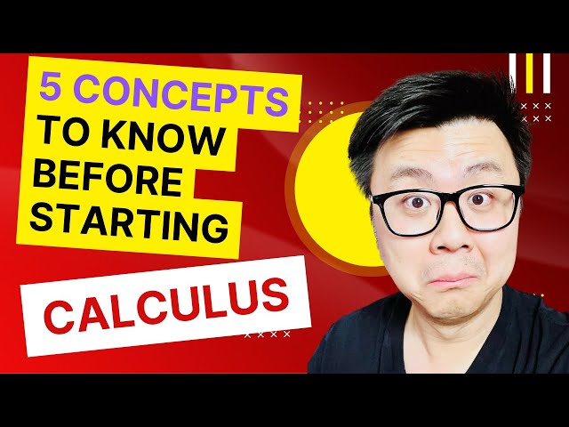 Calculus made EASY! 5 Concepts you MUST KNOW before taking calculus!